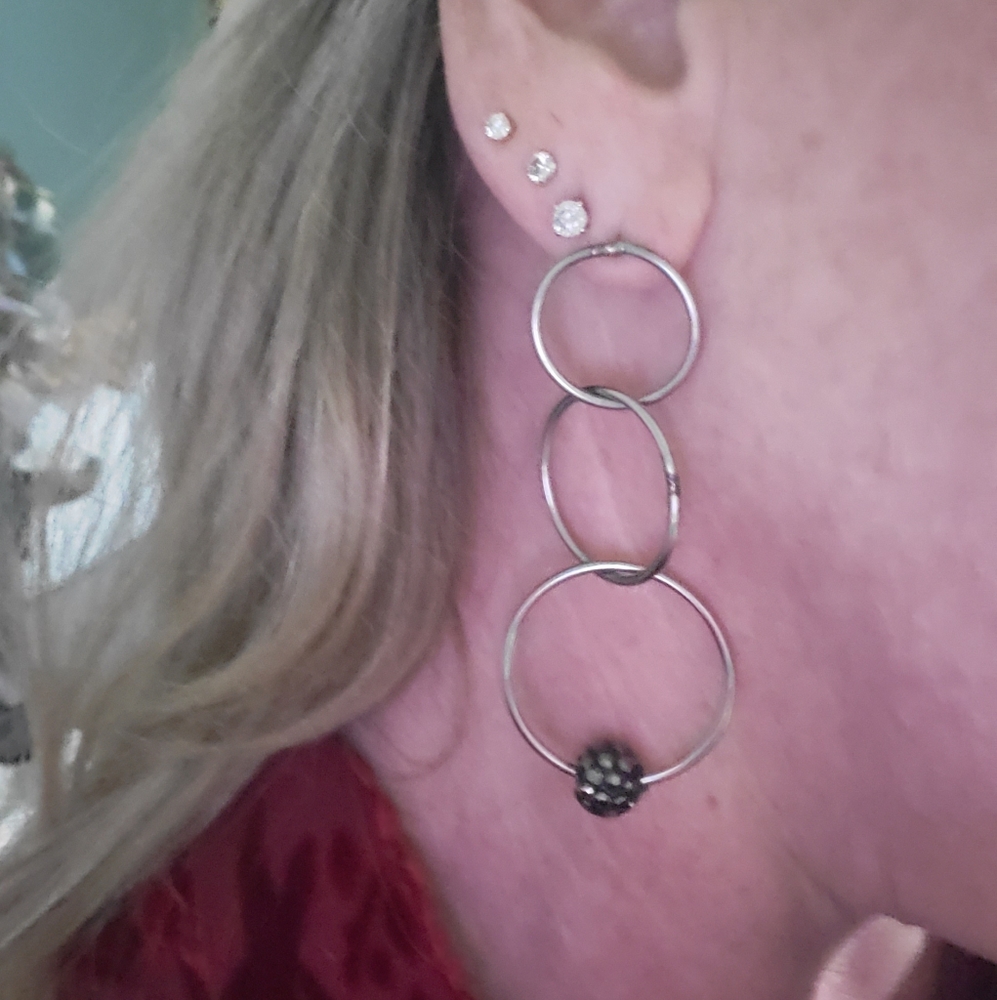 Dangle Hoop Earrings